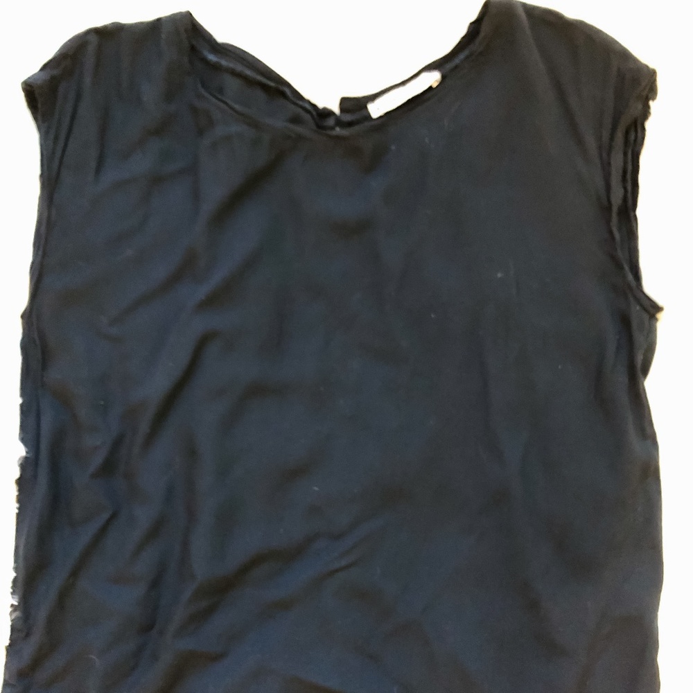 Abercrombie and Fitch Black Sleeveless Tee